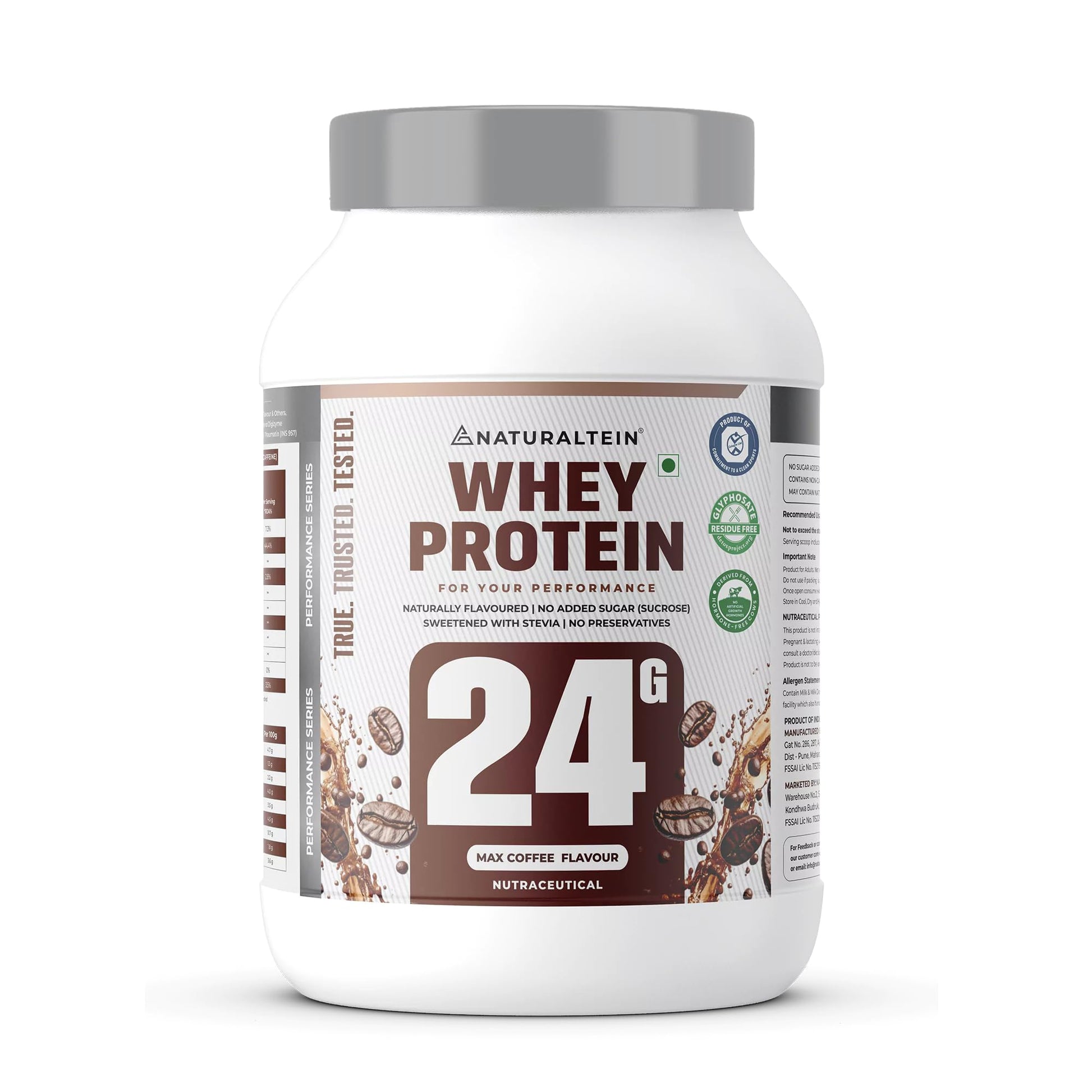 NATURALTEIN Whey Protein Powder, 1kg, Stevia Sweetened, No Added Sugar, Non-GMO, Soy-Free, Gluten-Free (7)