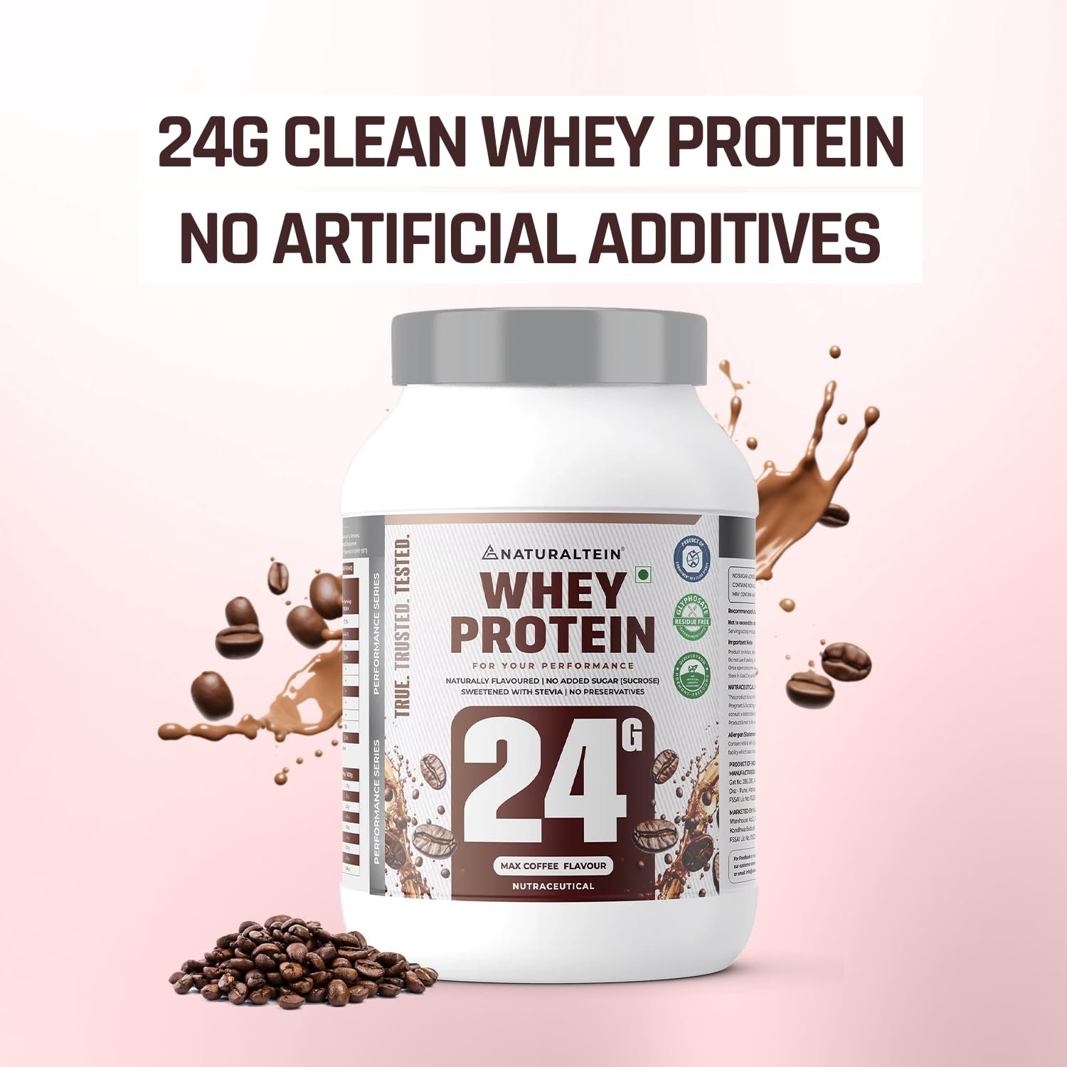 NATURALTEIN Whey Protein Powder, 1kg, Stevia Sweetened, No Added Sugar, Non-GMO, Soy-Free, Gluten-Free - packaging (9)