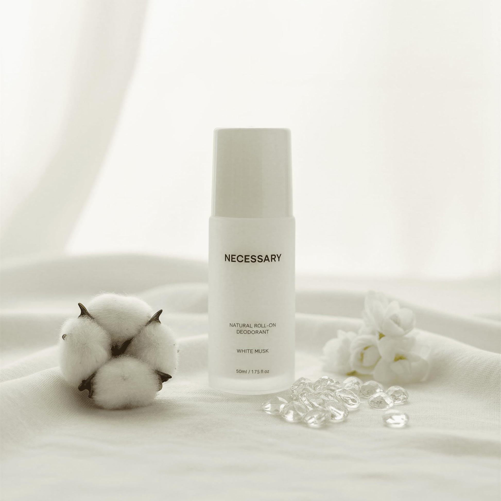 NECESSARY Natural Roll-On Deodorant 50ml, Aluminum & Alcohol-Free, Sulphate & Paraben-Free, Unisex - in use (17)