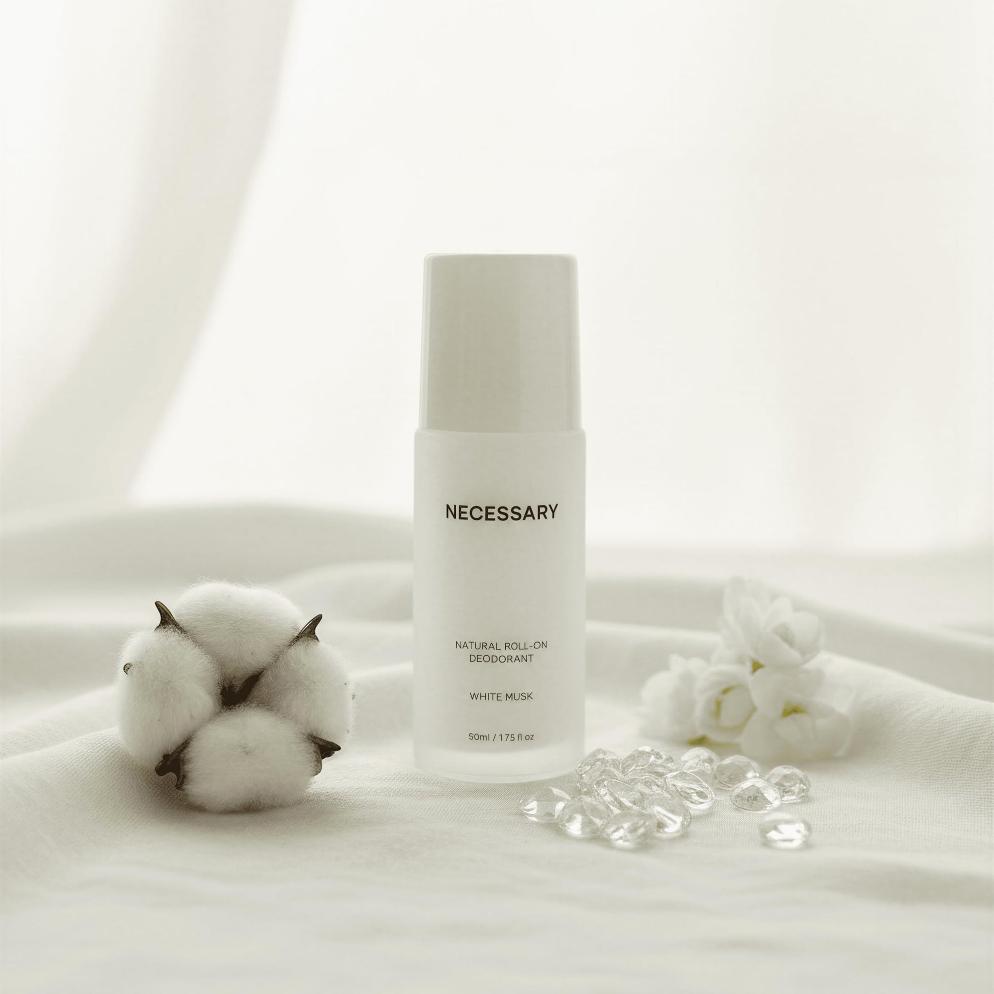 NECESSARY Natural Roll-On Deodorant 50ml, Aluminum & Alcohol-Free, Sulphate & Paraben-Free, Unisex - in use (17)