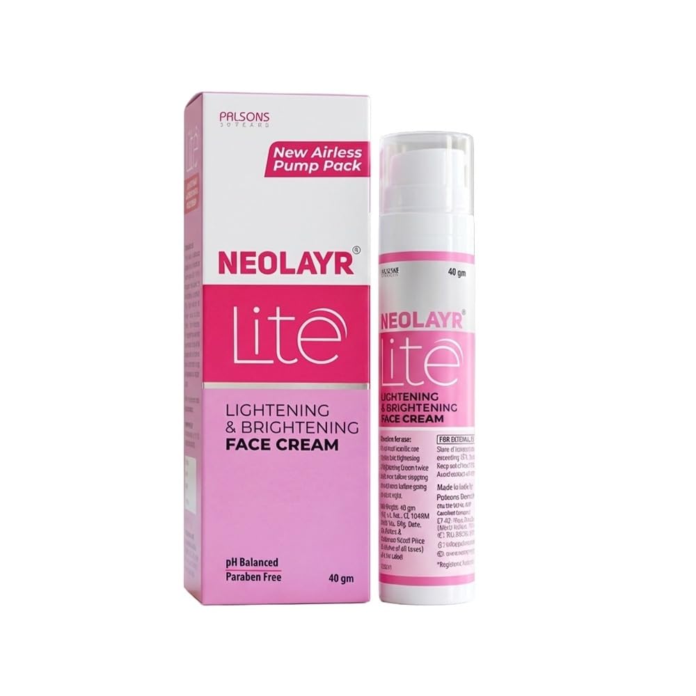 Neolayr Lite Face Cream | Fades Hyperpigmentation | Niacinamide Face Cream | Reduces appearance of Dark Spots | Evens Skin To