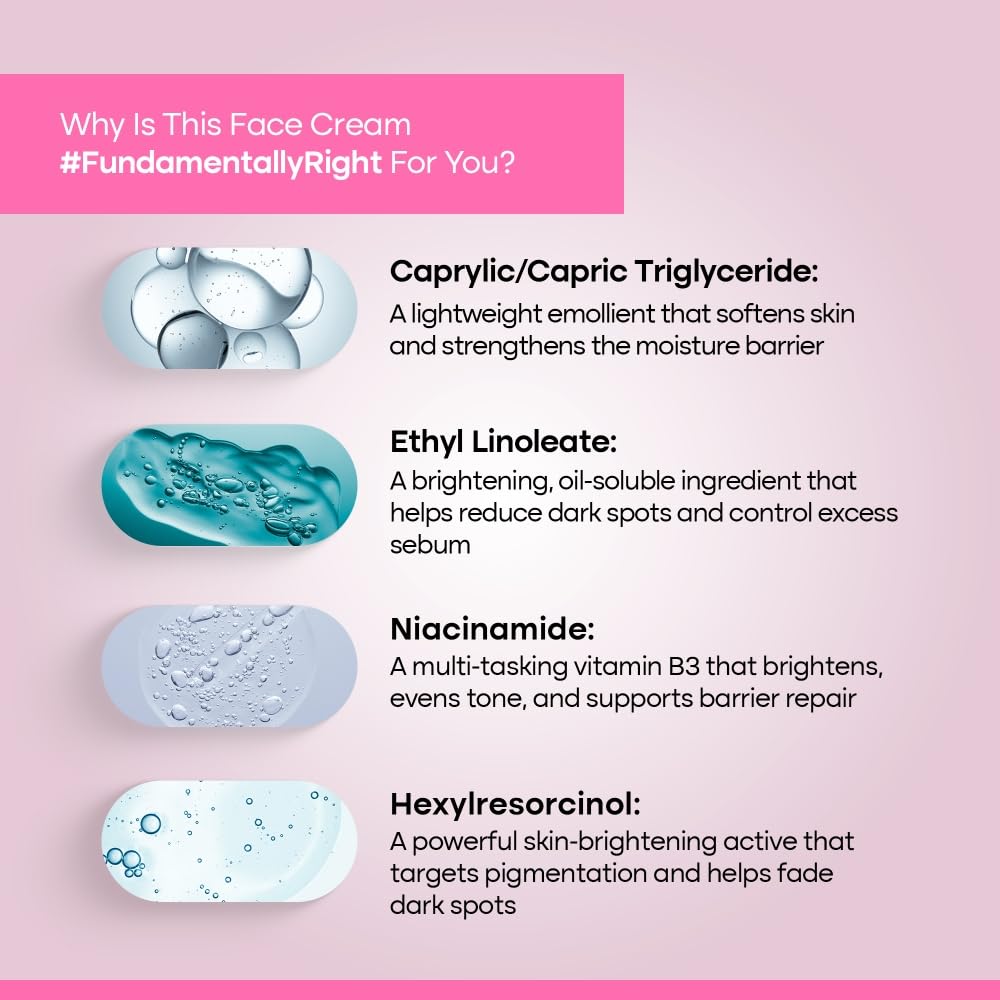 Neolayr Lite Face Cream | Fades Hyperpigmentation | Niacinamide Face Cream | Reduces appearance of Dark Spots | Evens Skin To