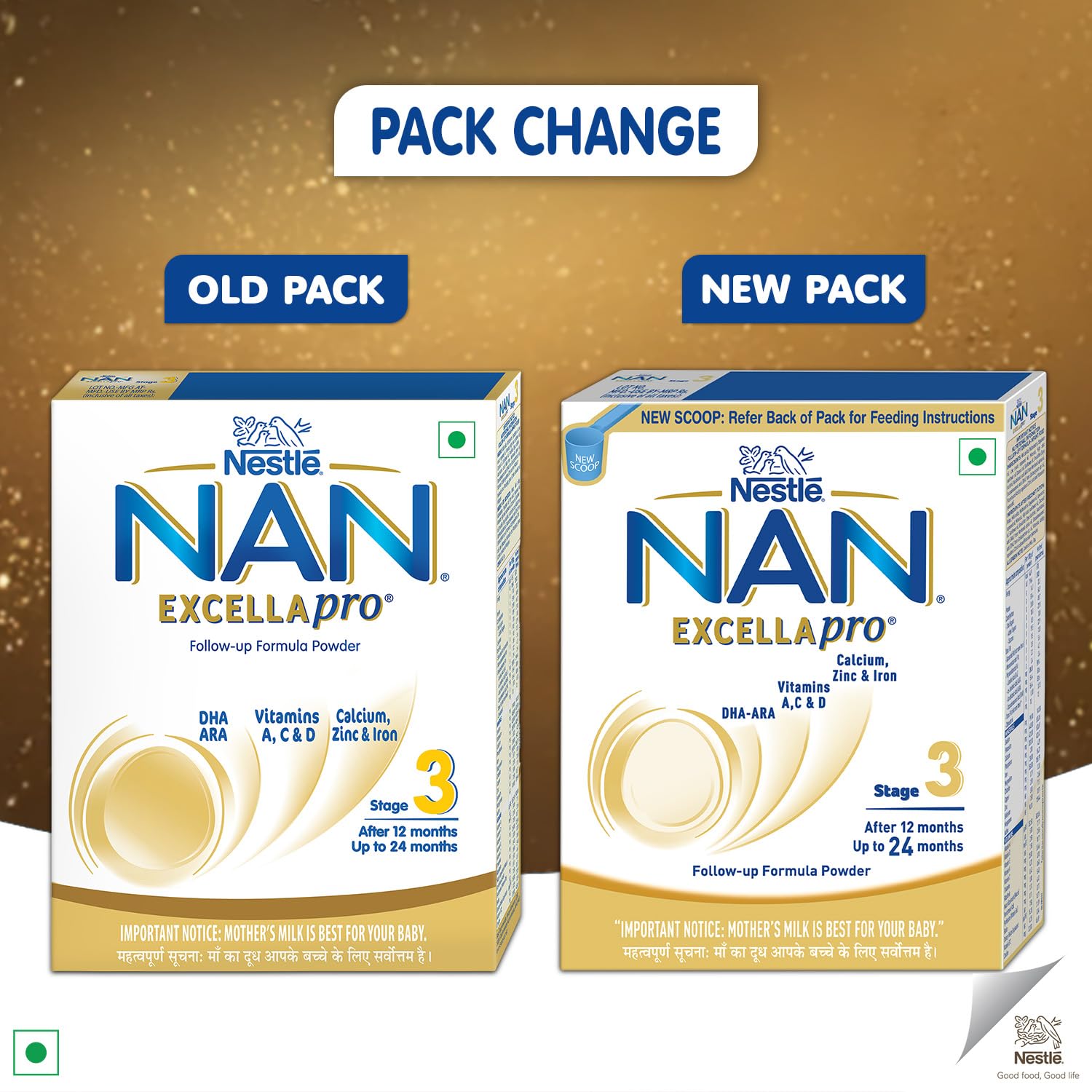 Nestlé NAN EXCELLAPRO 3 Follow-Up Formula Powder Unisex Nutritional Supplement - front view (4)