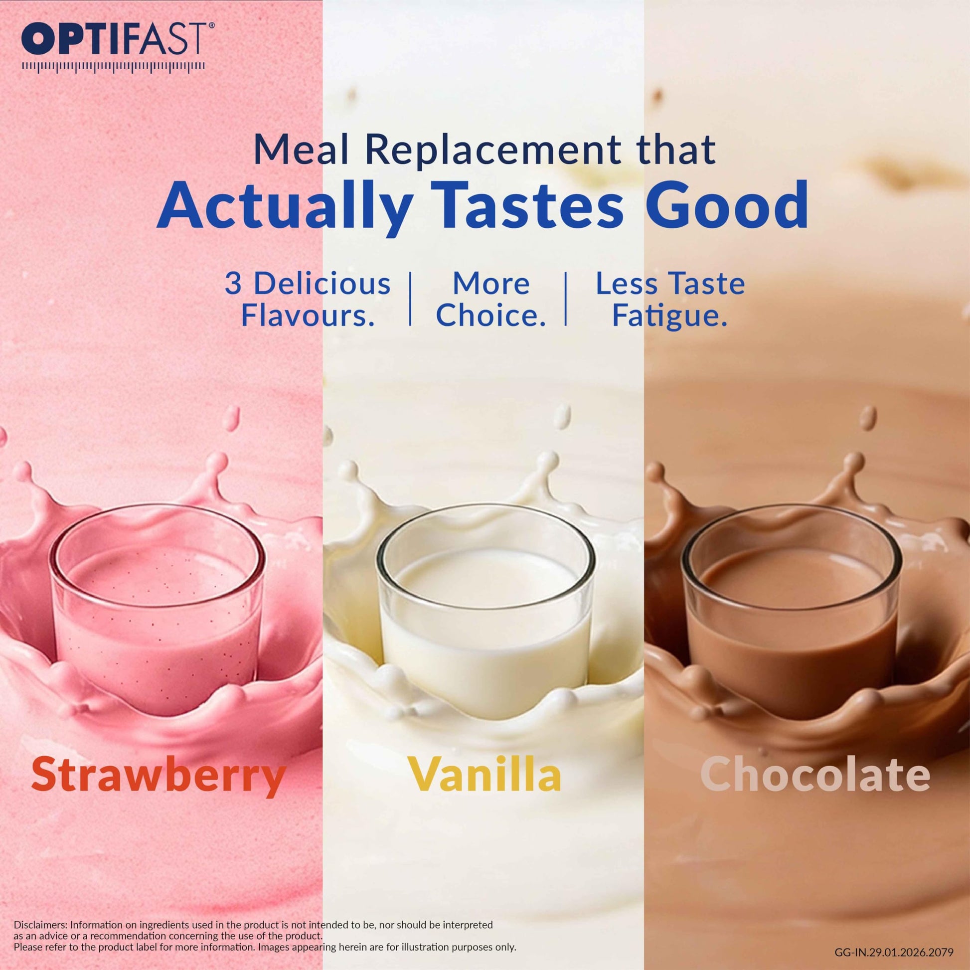 Nestle Optifast Weight Management Shake, Vanilla Flavor, Meal Replacement Powder, 400g Jar - in use
