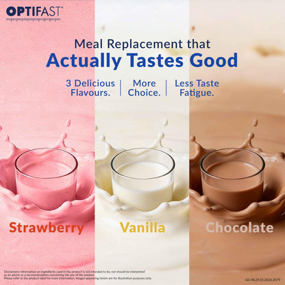 Nestle Optifast Weight Management Shake, Vanilla Flavor, Meal Replacement Powder, 400g Jar - in use