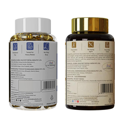 Neuherbs Deep Sea Omega 3 Fish Oil Supplement, Triple Strength 2500mg, Lemon Flavored with EPA DHA, Vitamins E & D3 - in use 