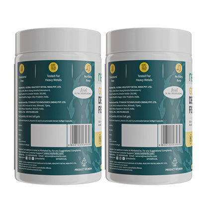 Neuherbs Gold Deep Sea 6X Omega-3 Fish Oil Capsules, 60 Softgels, EPA 1080mg DHA 720mg, Lemon Flavor - in use (10)