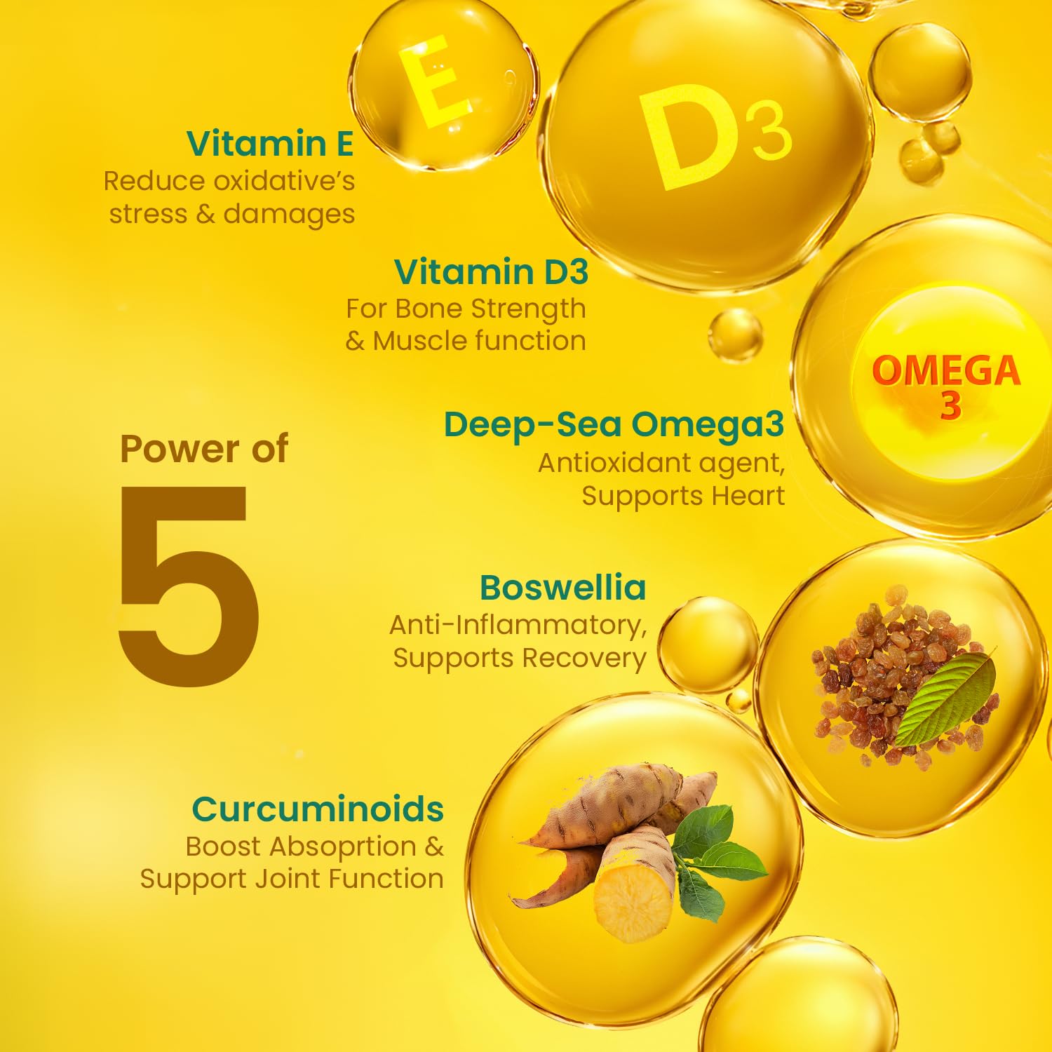 Neuherbs Gold Deep Sea 6X Omega-3 Fish Oil Capsules, 60 Softgels, EPA 1080mg DHA 720mg, Lemon Flavor - label detail