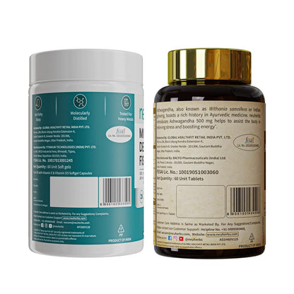 Neuherbs Mini Deep Sea Omega 3 Fish Oil Softgel Capsules 1000mg, Lemon Flavour, EPA DHA with Vitamins D3 & E - ingredients pa
