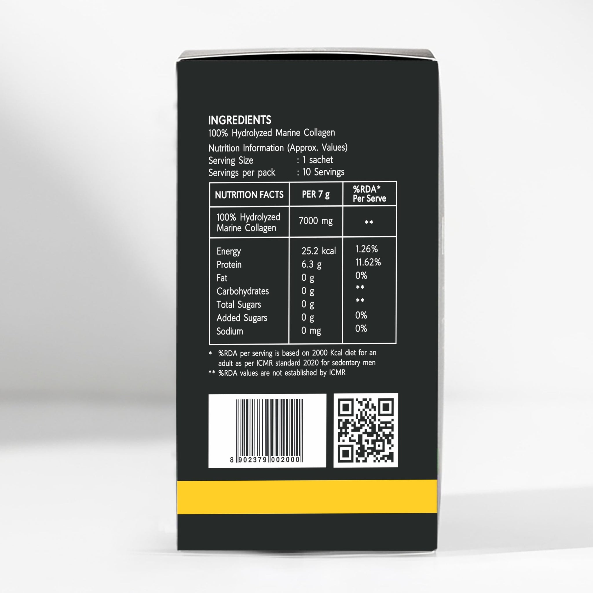 NEWYOU Marine Collagen Powder, Orange Flavour, Hydrolyzed Peptides, Unisex Teen Supplement - close-up detail (15)