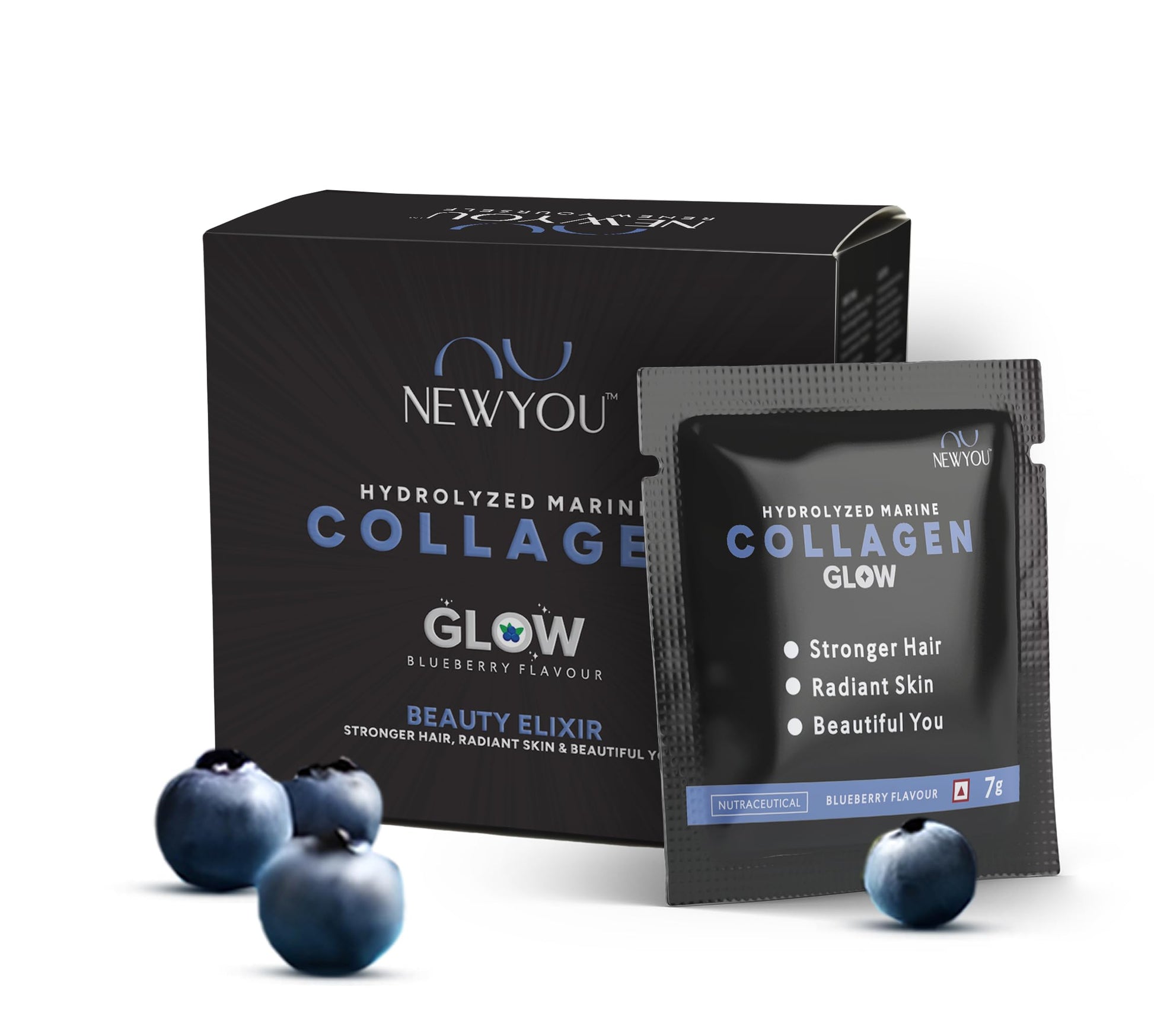 NEWYOU Marine Collagen Powder, Orange Flavour, Hydrolyzed Peptides, Unisex Teen Supplement (17)