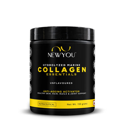 NEWYOU Marine Collagen Powder, Orange Flavour, Hydrolyzed Peptides, Unisex Teen Supplement (32)