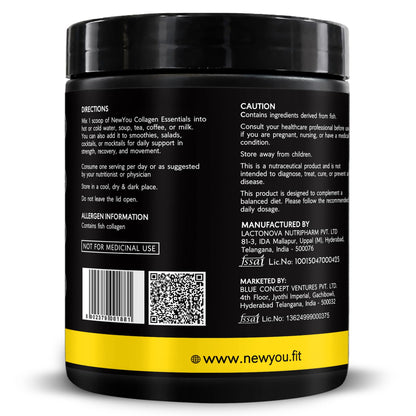 NEWYOU Marine Collagen Powder, Orange Flavour, Hydrolyzed Peptides, Unisex Teen Supplement - in use (39)