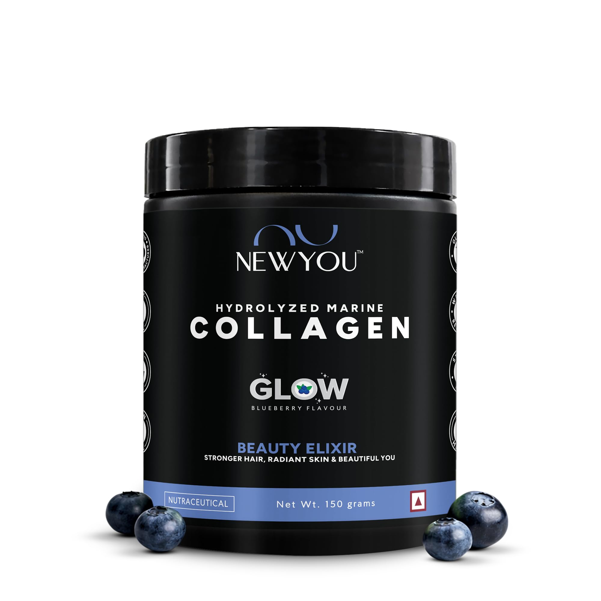 NEWYOU Marine Collagen Powder, Orange Flavour, Hydrolyzed Peptides, Unisex Teen Supplement (41)