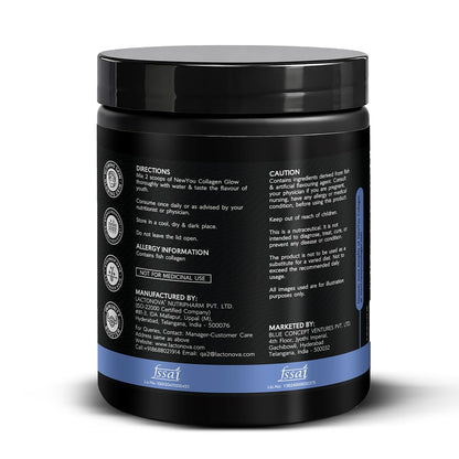 NEWYOU Marine Collagen Powder, Orange Flavour, Hydrolyzed Peptides, Unisex Teen Supplement - ingredients panel (44)