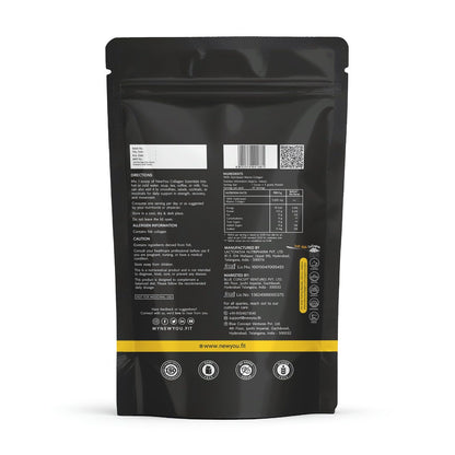 NEWYOU Marine Collagen Powder, Orange Flavour, Hydrolyzed Peptides, Unisex Teen Supplement - close-up detail (50)