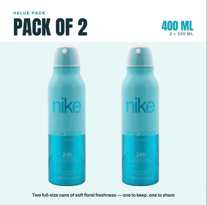 Nike Body Deodorant Spray for Women, Mass Beauty, Lightweight Non-Sticky Formula - label detail