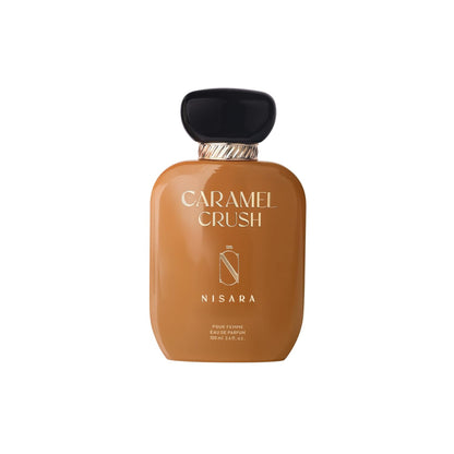 NISARA Caramel Crush Eau de Parfum for Women, 100ml, Caramel Apple Rose Vanilla Scent - close-up detail