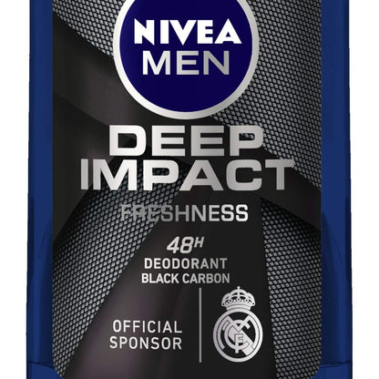 NIVEA MEN Deodorant Roll On, 72 Hour Antiperspirant, 0% Alcohol, Dermatologically Approved - label detail (13)