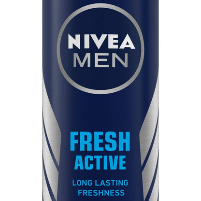 NIVEA Men Deodorant Spray, Body Deodorant for Men, Aqua Fragrance with Antibacterial Actives - ingredients panel (12)