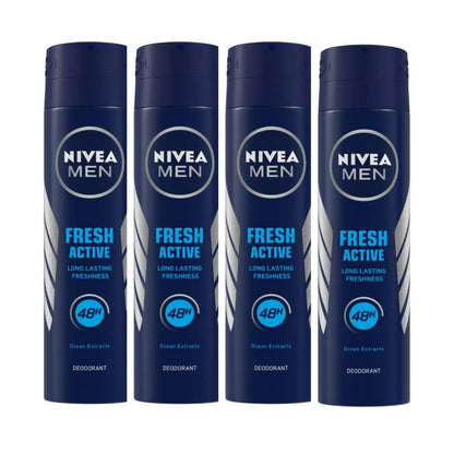 NIVEA Men Deodorant Spray, Body Deodorant for Men, Aqua Fragrance with Antibacterial Actives (7)