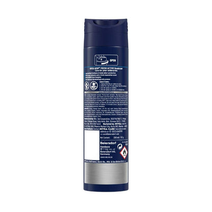 NIVEA Men Deodorant Spray, Body Deodorant with Aqua Fragrance and Ocean Extracts - close-up detail
