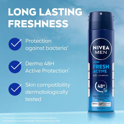 NIVEA Men Deodorant Spray, Body Deodorant with Aqua Fragrance and Ocean Extracts - packaging (17)