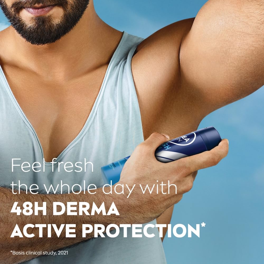 NIVEA Men Deodorant Spray, Body Deodorant with Aqua Fragrance and Ocean Extracts - label detail (18)