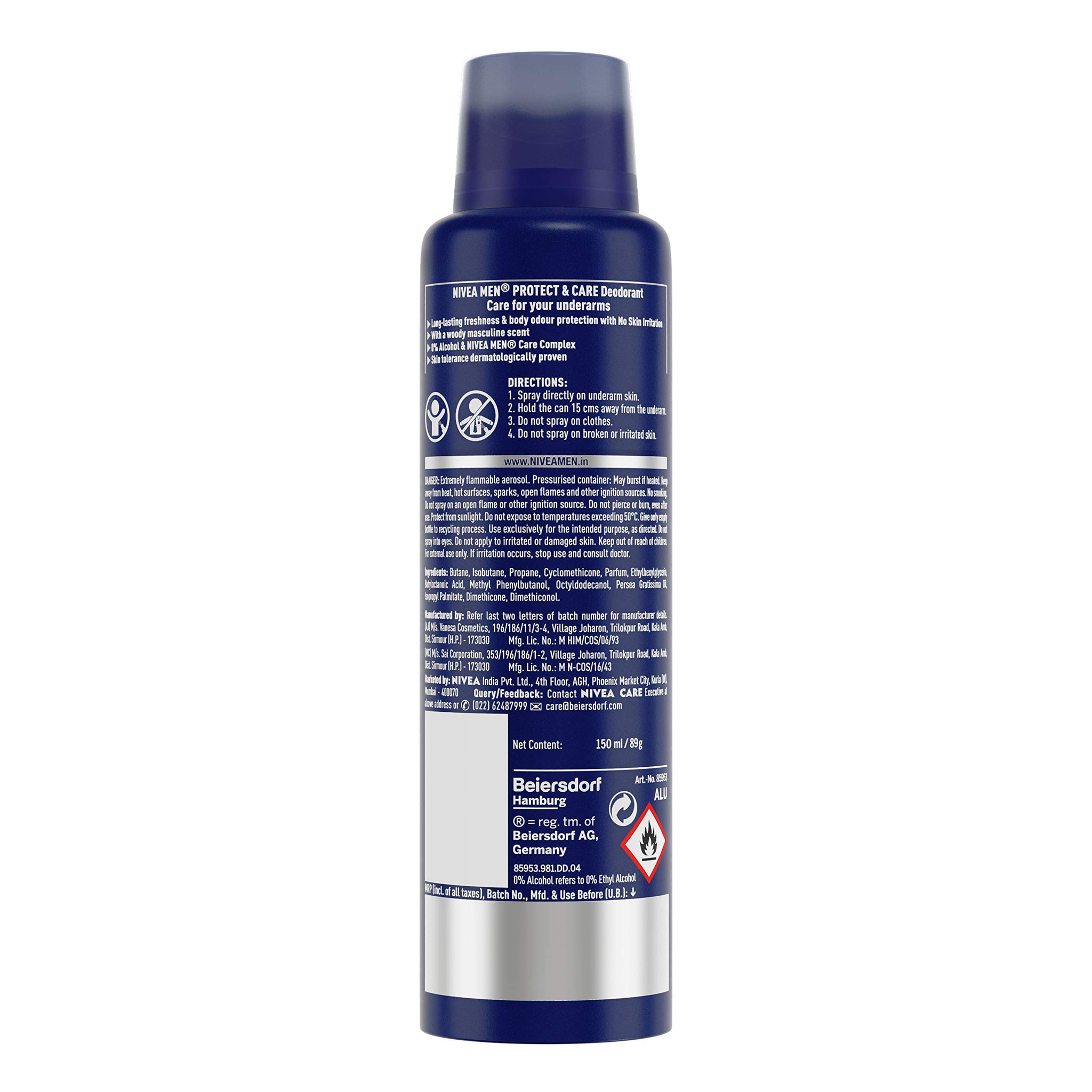 NIVEA Men Deodorant Spray, Body Deodorant with Aqua Fragrance and Ocean Extracts - packaging (23)