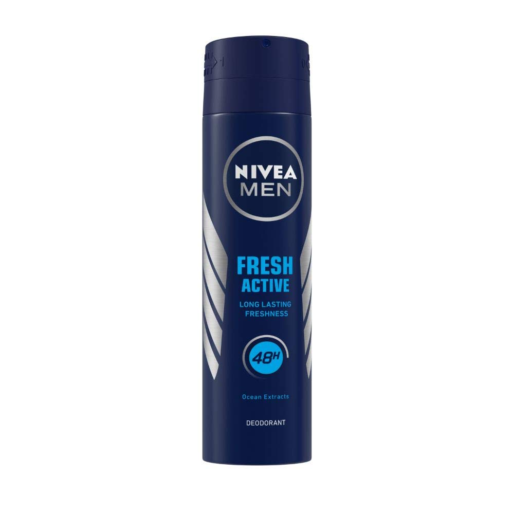 NIVEA Men Deodorant Spray, Body Deodorant with Aqua Fragrance and Ocean Extracts - back view (9)