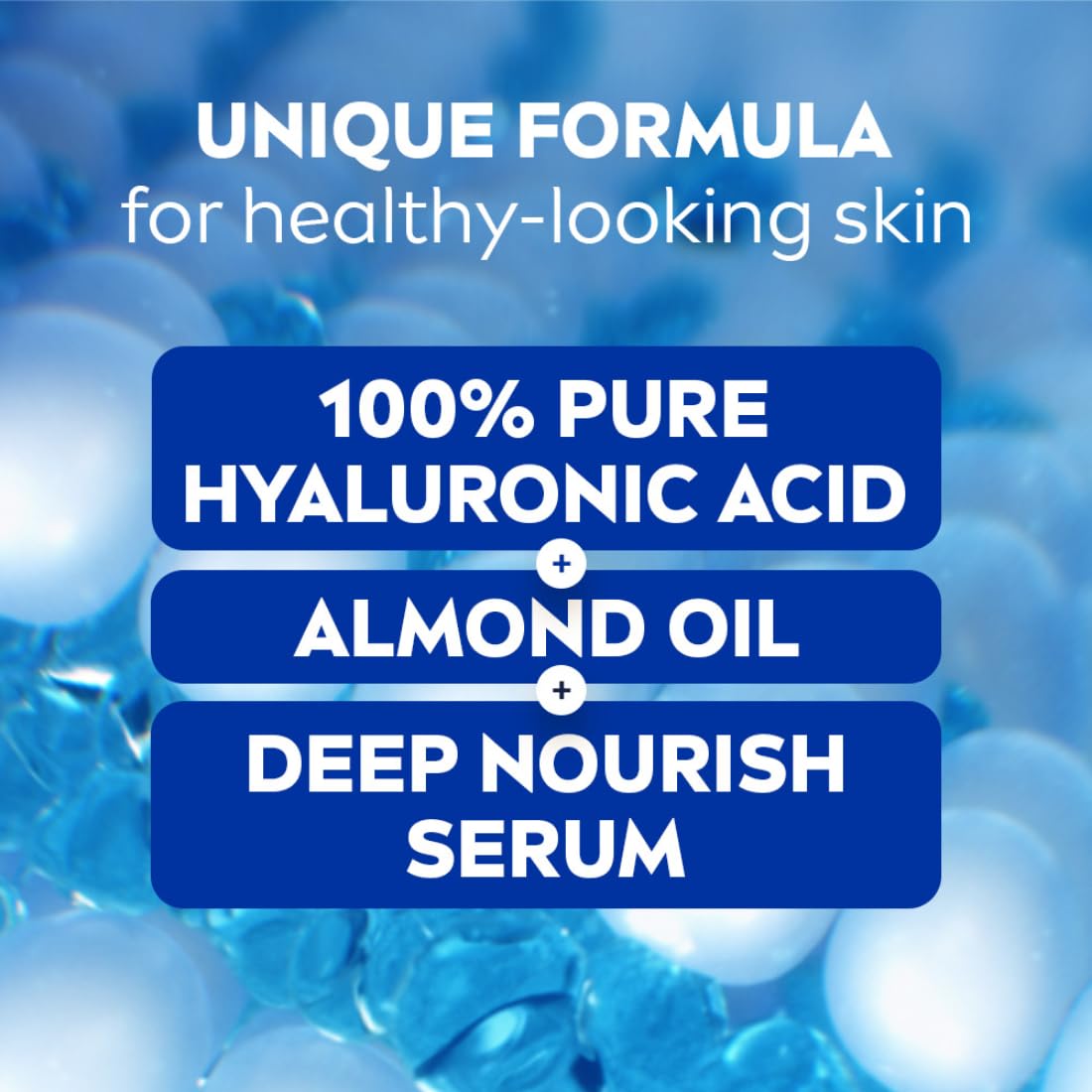 NIVEA Nourishing Body Milk Deep Moisture Serum Body Lotion with Almond Oil, 48H Moisture, for Very Dry Skin - close-up detail