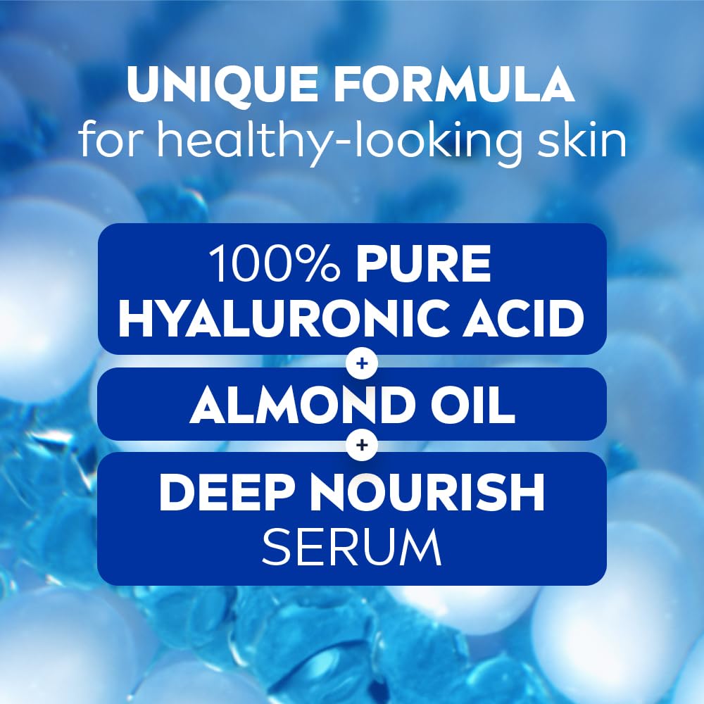 NIVEA Nourishing Body Milk Deep Moisture Serum Body Lotion with Almond Oil, 48H Moisture, for Very Dry Skin - close-up detail
