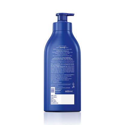 NIVEA Nourishing Body Milk Deep Moisture Serum Body Lotion with Almond Oil, 48H Moisture, for Very Dry Skin - in use (24)