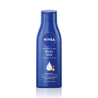 NIVEA Nourishing Body Milk Deep Moisture Serum Body Lotion with Almond Oil, 48H Moisture, for Very Dry Skin (9)