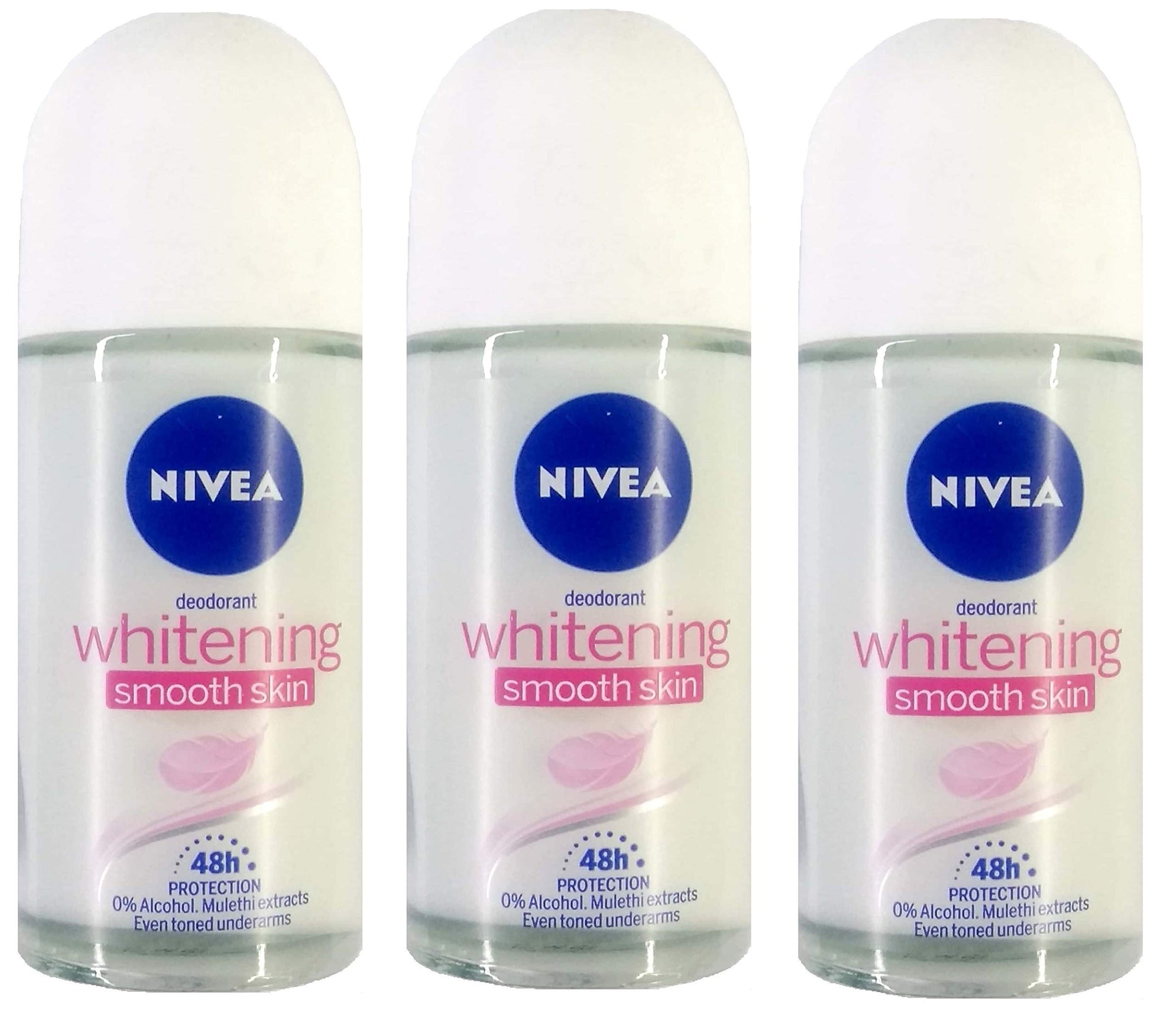Nivea Unisex Fresh Scent Deodorant Spray Roll-On Whitening Smooth Skin, 25 Ml (Pack Of 3)