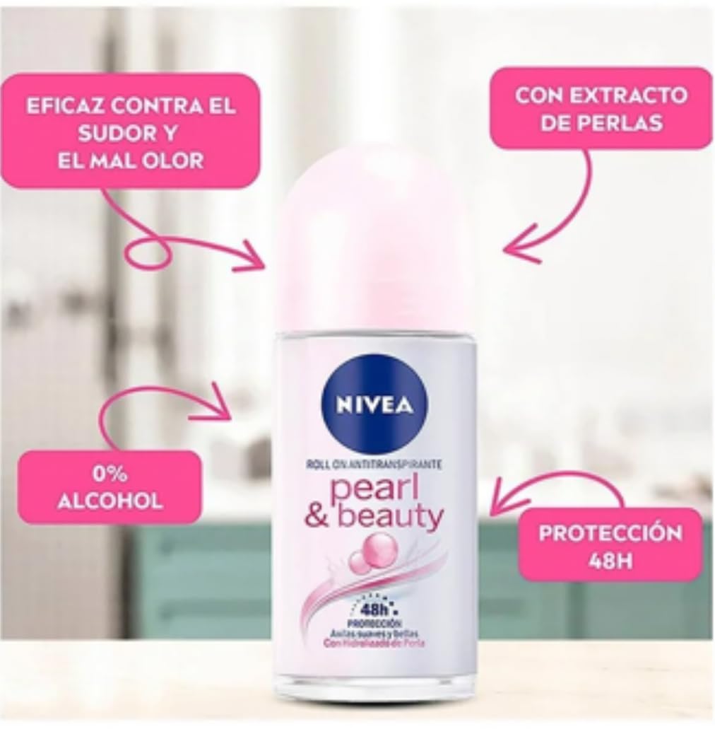 Nivea Unisex Fresh Scent Deodorant Spray Roll-On Whitening Smooth Skin, 25 Ml (Pack Of 3) - back view (13)