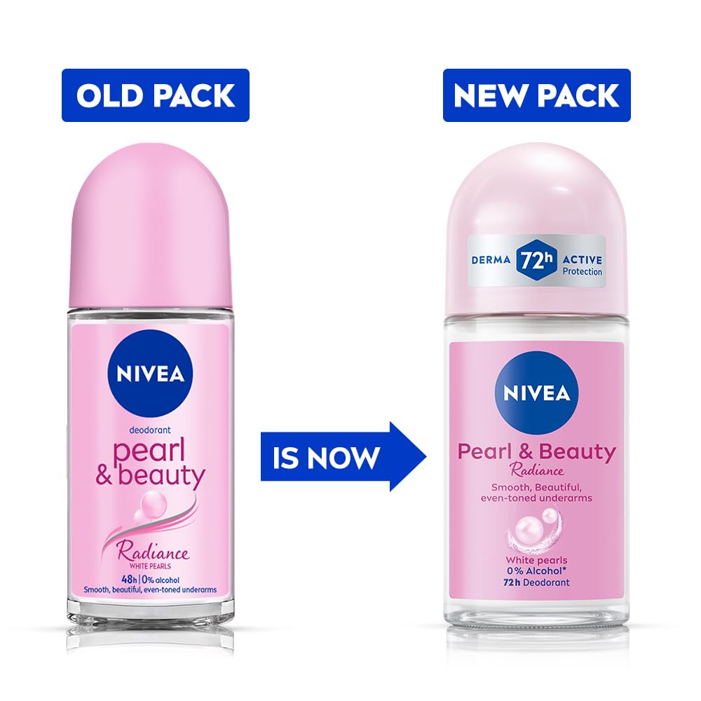 Nivea Unisex Fresh Scent Deodorant Spray Roll-On Whitening Smooth Skin, 25 Ml (Pack Of 3) - front view (21)