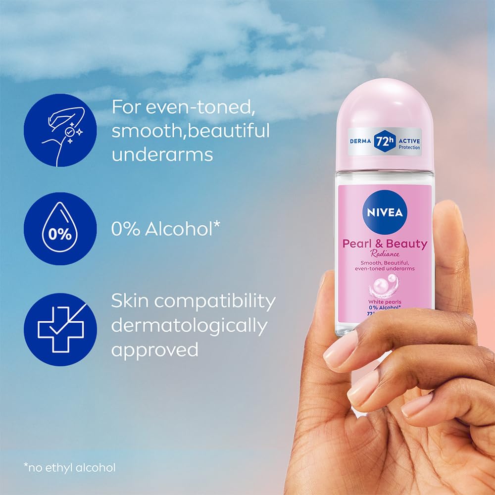 Nivea Unisex Fresh Scent Deodorant Spray Roll-On Whitening Smooth Skin, 25 Ml (Pack Of 3) - label detail (24)