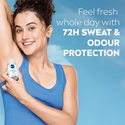 Nivea Unisex Fresh Scent Deodorant Spray Roll-On Whitening Smooth Skin, 25 Ml (Pack Of 3) - packaging (32)