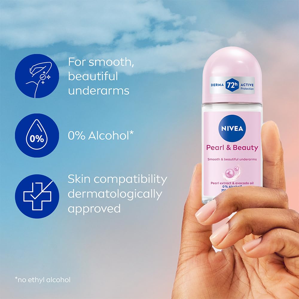 Nivea Unisex Fresh Scent Deodorant Spray Roll-On Whitening Smooth Skin, 25 Ml (Pack Of 3) - label detail