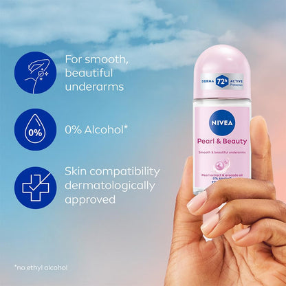 Nivea Unisex Fresh Scent Deodorant Spray Roll-On Whitening Smooth Skin, 25 Ml (Pack Of 3) - label detail