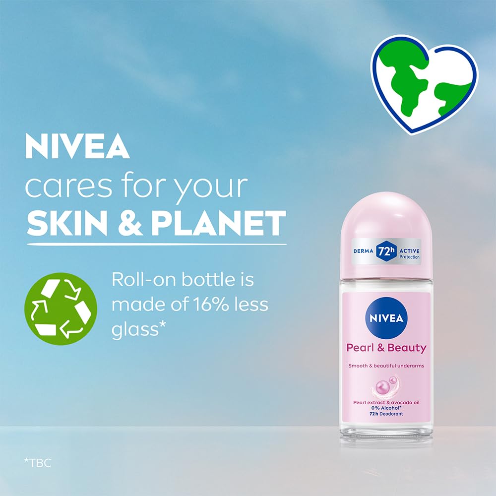 Nivea Unisex Fresh Scent Deodorant Spray Roll-On Whitening Smooth Skin, 25 Ml (Pack Of 3) - ingredients panel