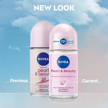 Nivea Unisex Fresh Scent Deodorant Spray Roll-On Whitening Smooth Skin, 25 Ml (Pack Of 3) - close-up detail