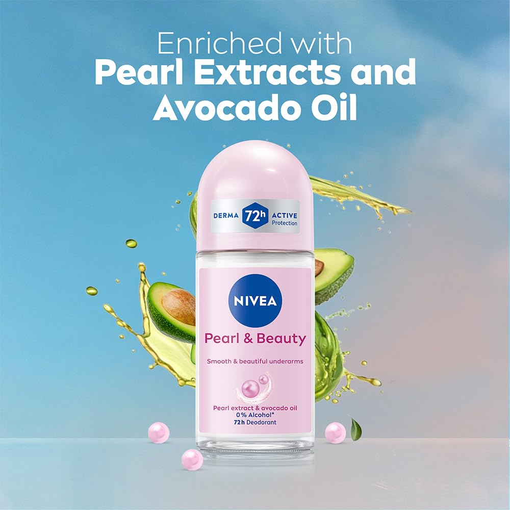 Nivea Unisex Fresh Scent Deodorant Spray Roll-On Whitening Smooth Skin, 25 Ml (Pack Of 3) - in use