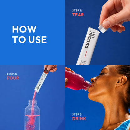 No SECRETS Perfect Hydration Duo – Fresh Lime - Pack Of 1 (20 Sticks) | Electrolytes & antioxidants | Astaxanthin | Vegetaria