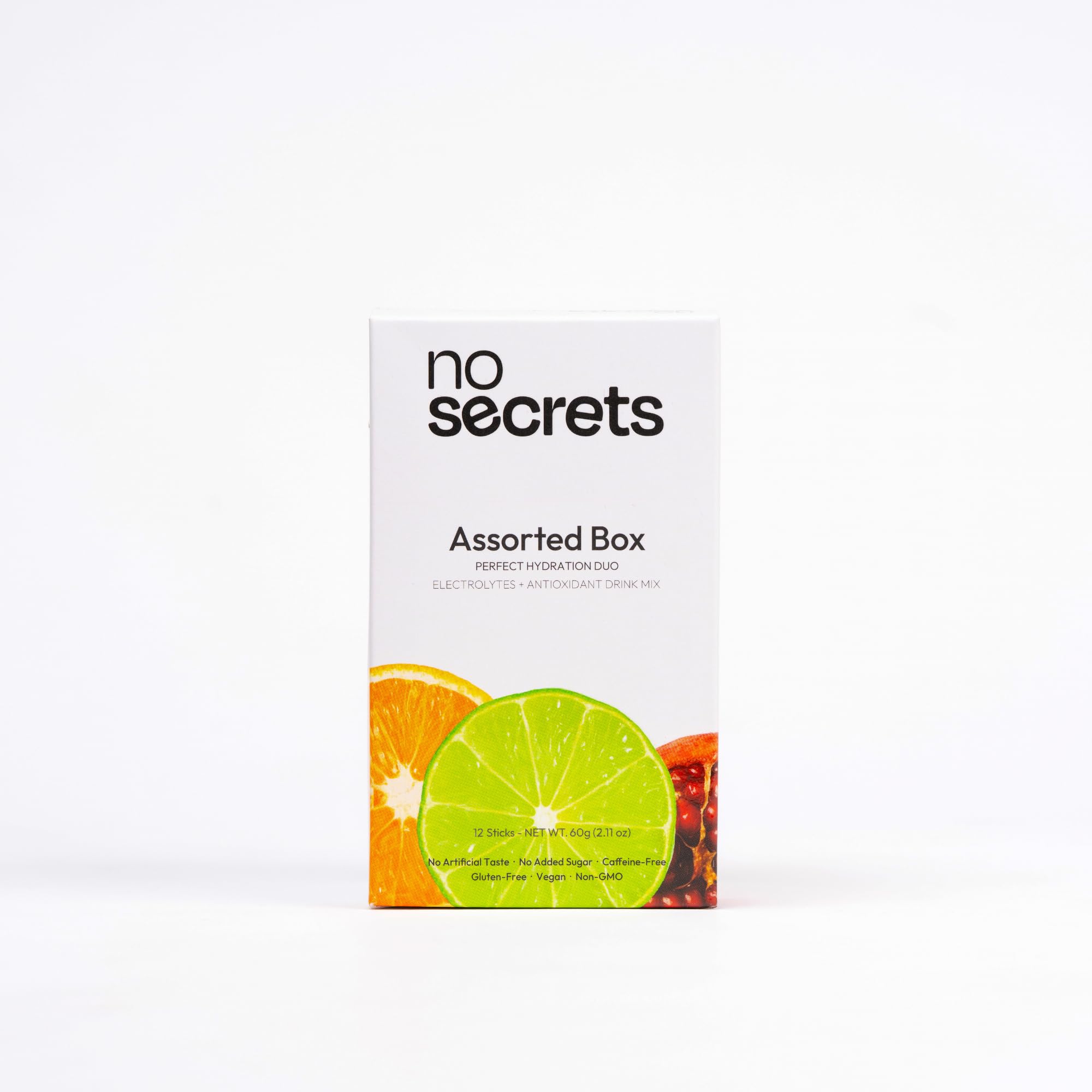 No SECRETS Perfect Hydration Duo – Fresh Lime - Pack Of 1 (20 Sticks) | Electrolytes & antioxidants | Astaxanthin | Vegetaria