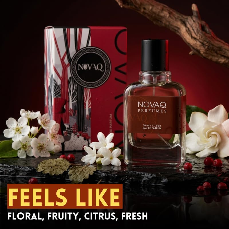 NOVAQ Untold Eau de Parfum, 50ml, Unisex Long-Lasting Fragrance for Daily Wear - back view (10)