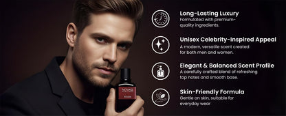 NOVAQ Untold Eau de Parfum, 50ml, Unisex Long-Lasting Fragrance for Daily Wear - size and scale