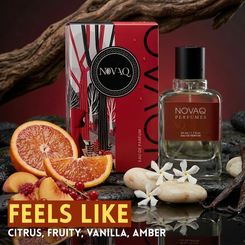 NOVAQ Untold Eau de Parfum, 50ml, Unisex Long-Lasting Fragrance for Daily Wear - back view