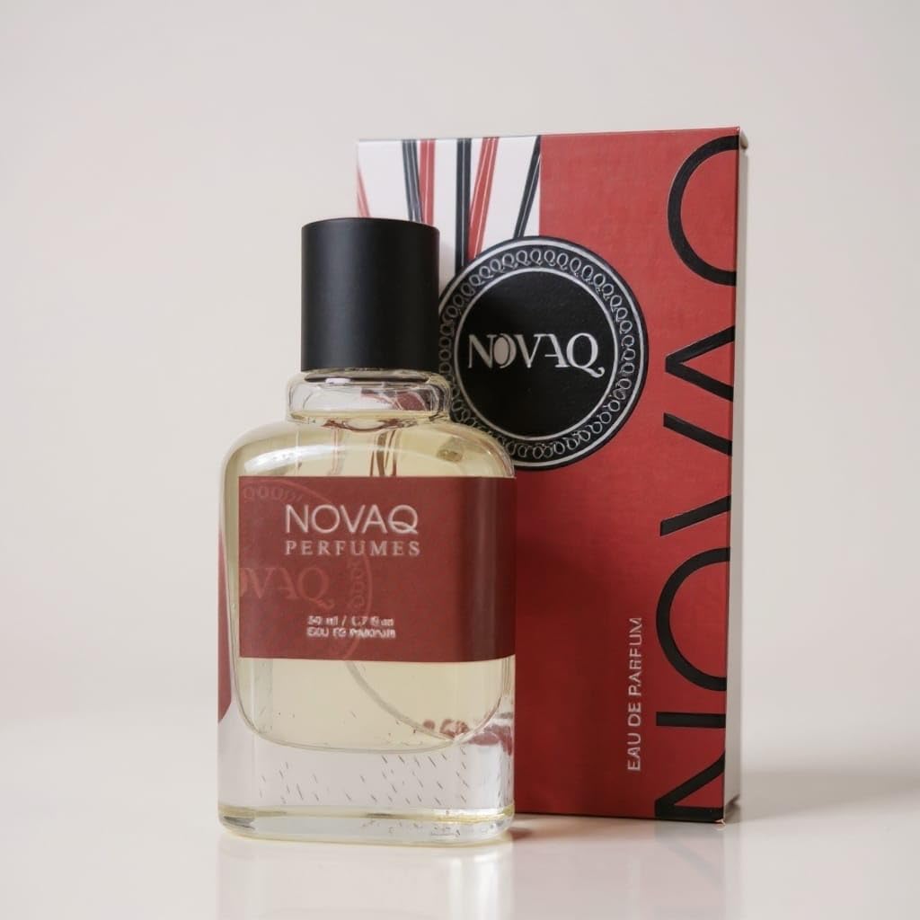 NOVAQ Untold Eau de Parfum, 50ml, Unisex Long-Lasting Fragrance for Daily Wear - close-up detail